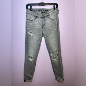 American Eagle Women’s Grey Jegging Size 4 Jeans